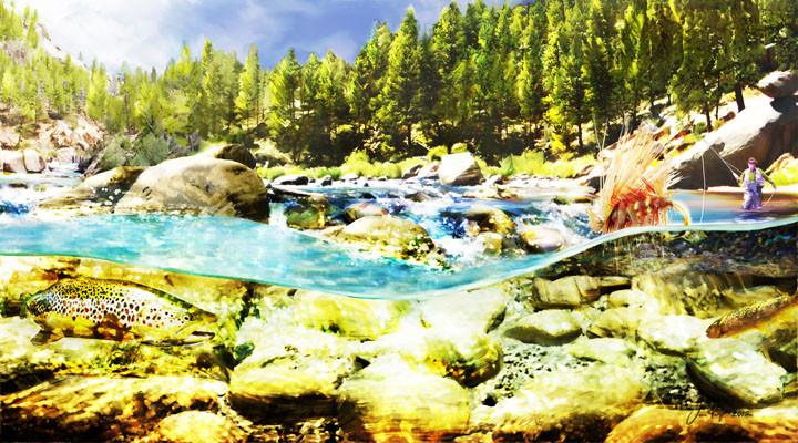 Fly Art by Daniel - Waterline Series - "Odds" 