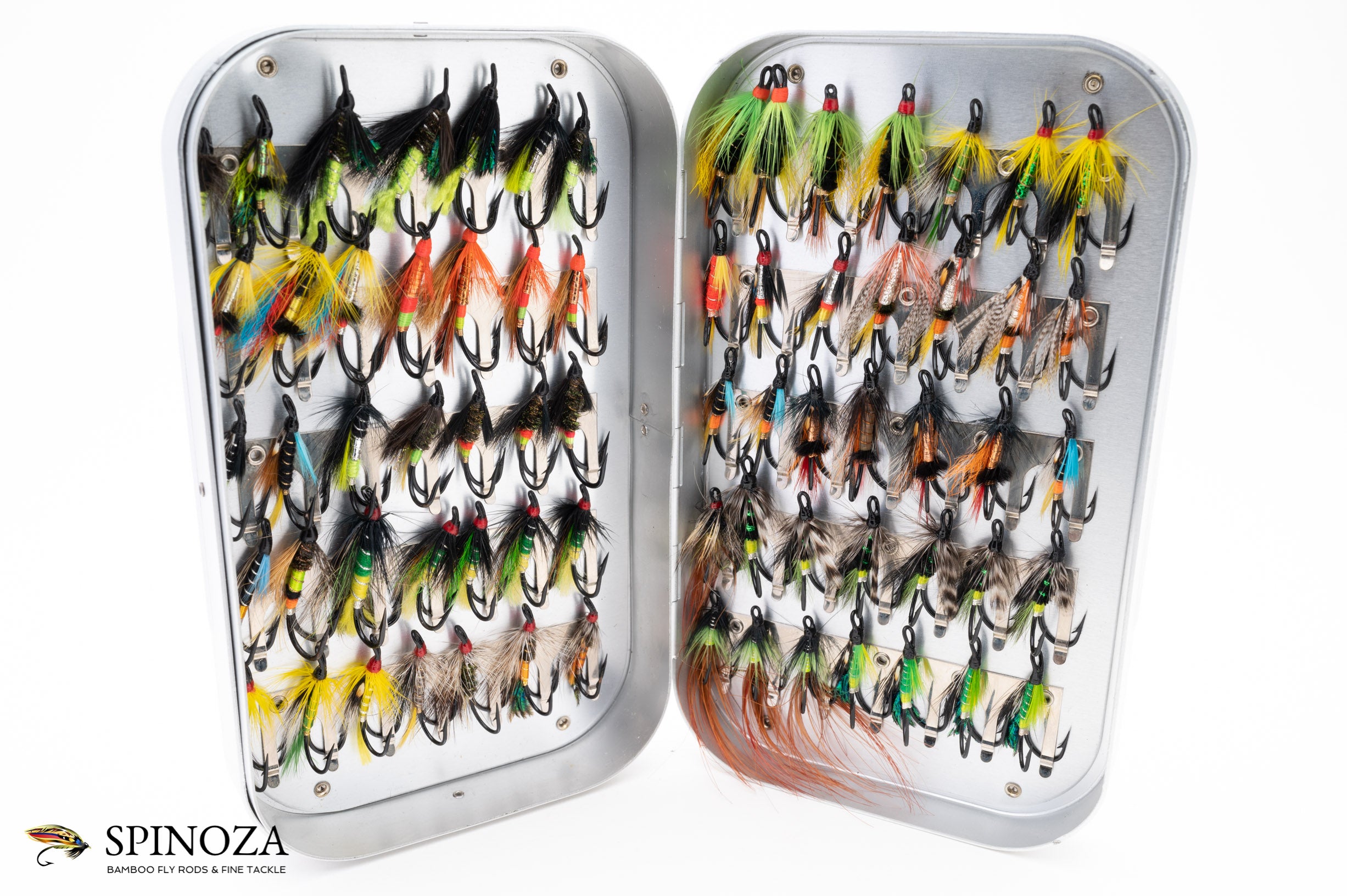 Wheatley Fly Box with Salmon Flies