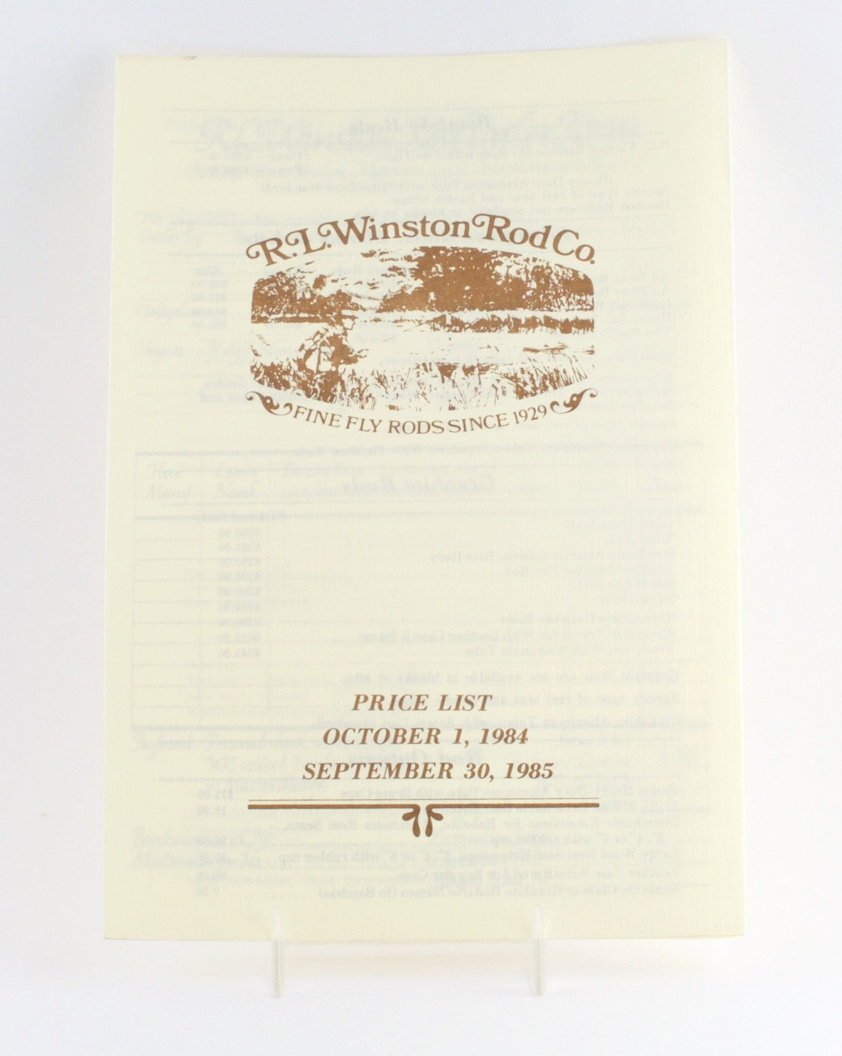 Winston 1984/1985 Catalog 