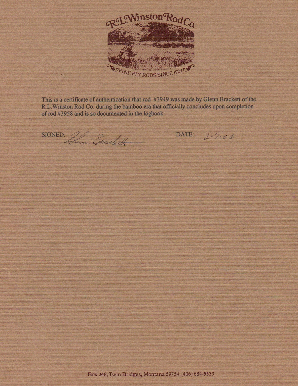 Winston Quad Bamboo Rod 8' 5-6wt 3/2