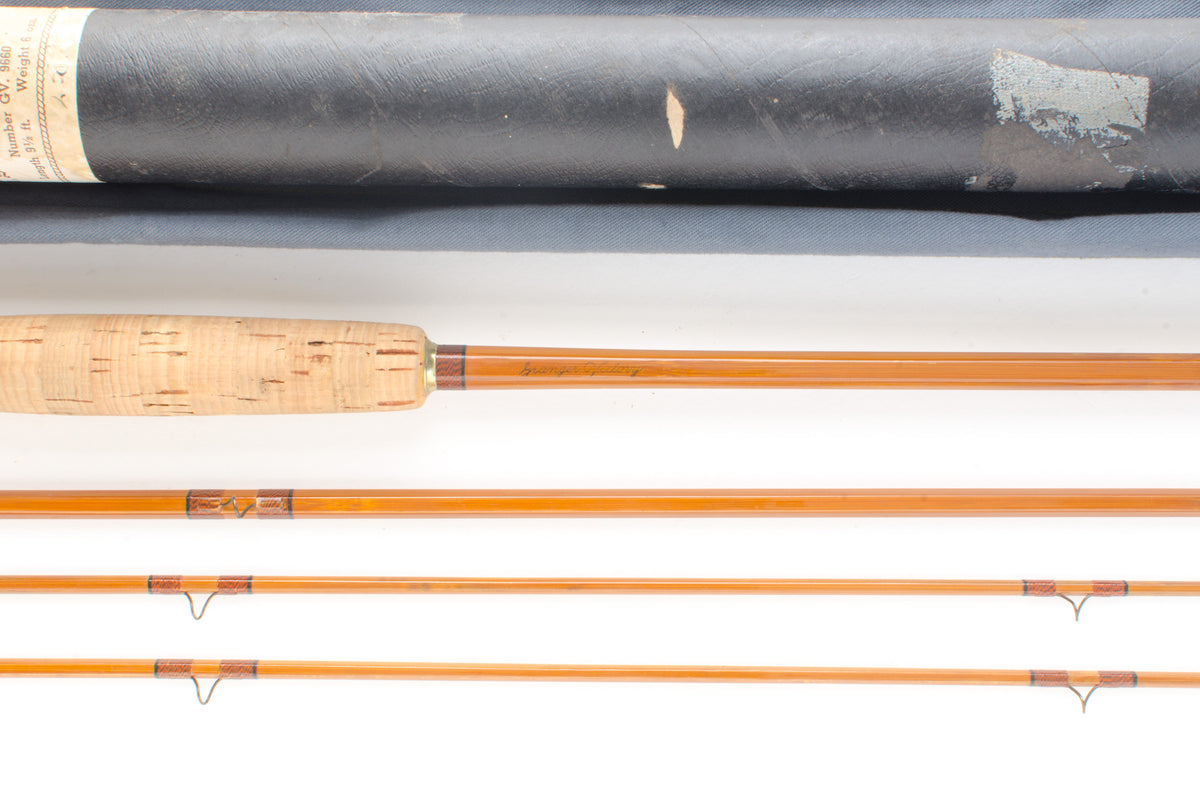 Wright and McGill Granger Victory Fly Rod 9'6" 3/2 6 oz - maker signature and rod markings