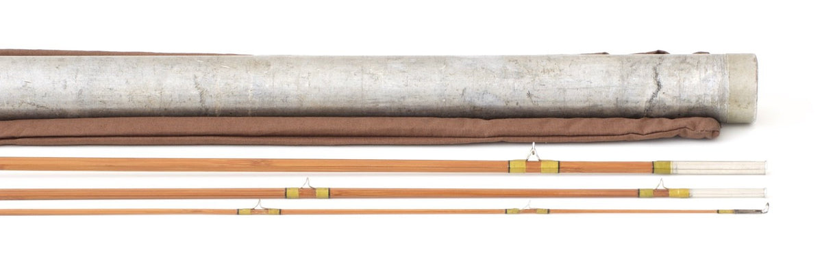 Phillipson - "Pacemaker" 8'6 3/1 5-6wt Bamboo Rod - rod sections with guides and wraps