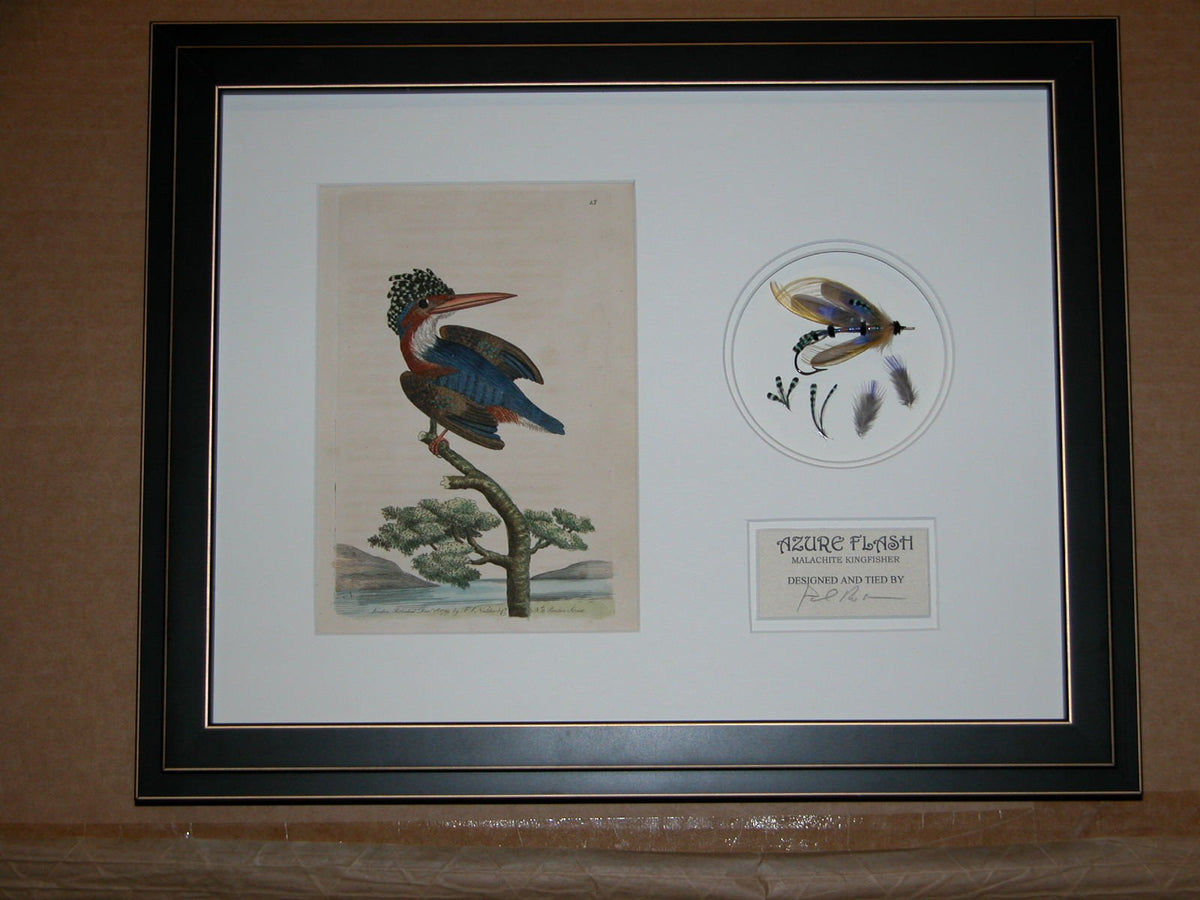Paul Rossman Framed Fly - Azure Flash 