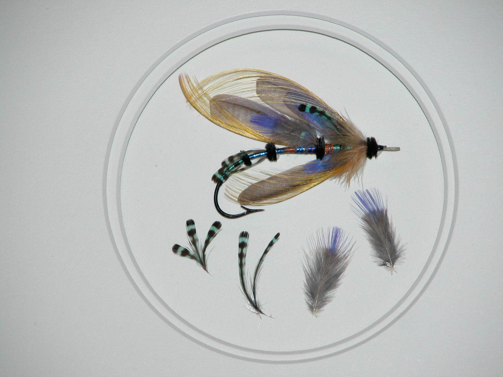 Paul Rossman Framed Fly - Azure Flash 