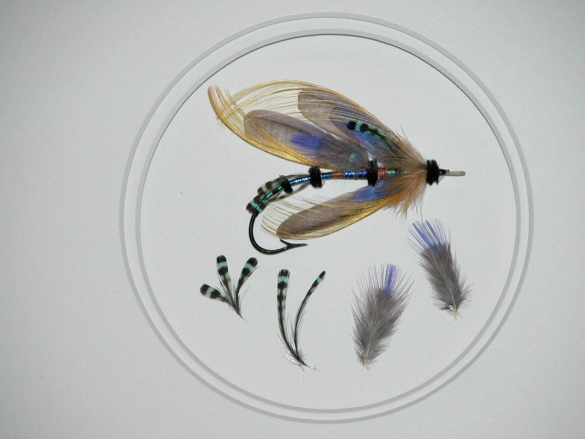 Paul Rossman Framed Fly - Azure Flash