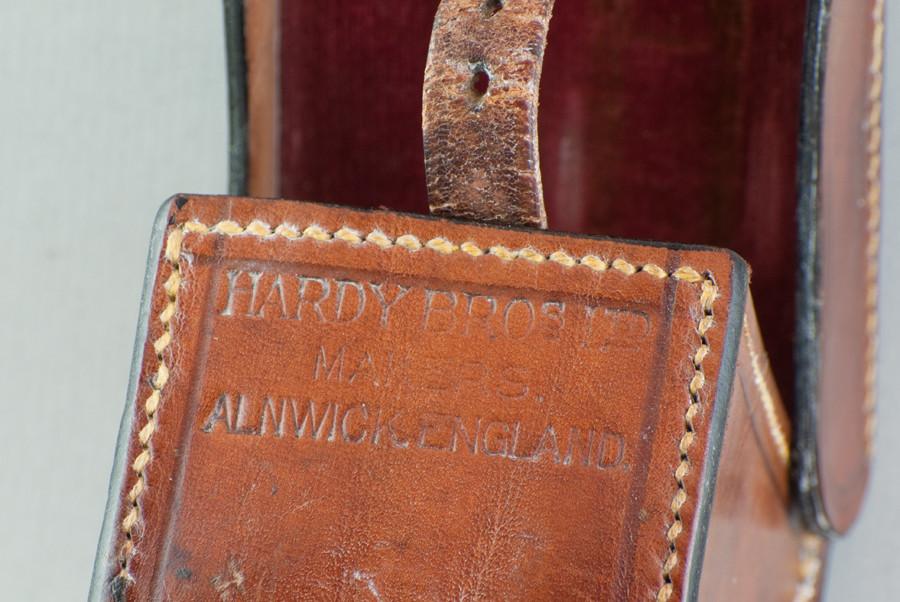 Hardy Block Leather Reel Case