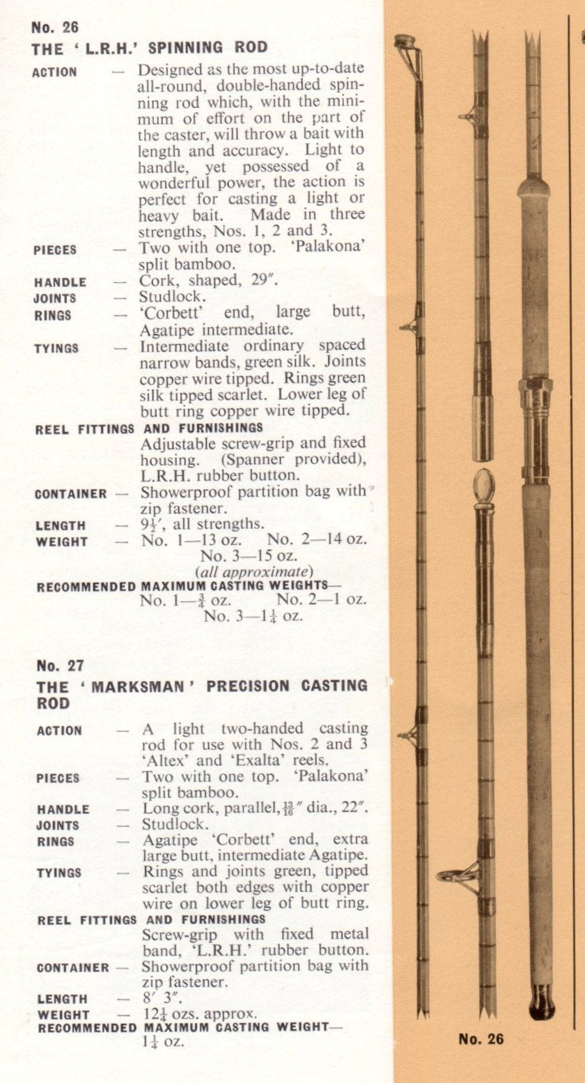 Hardy “The Murdoch” Bamboo Rod -- ‘For Salmon, Mahseer, Pike etc.’ 