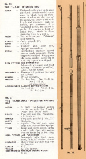 Hardy “The Murdoch” Bamboo Rod -- ‘For Salmon, Mahseer, Pike etc.’ 