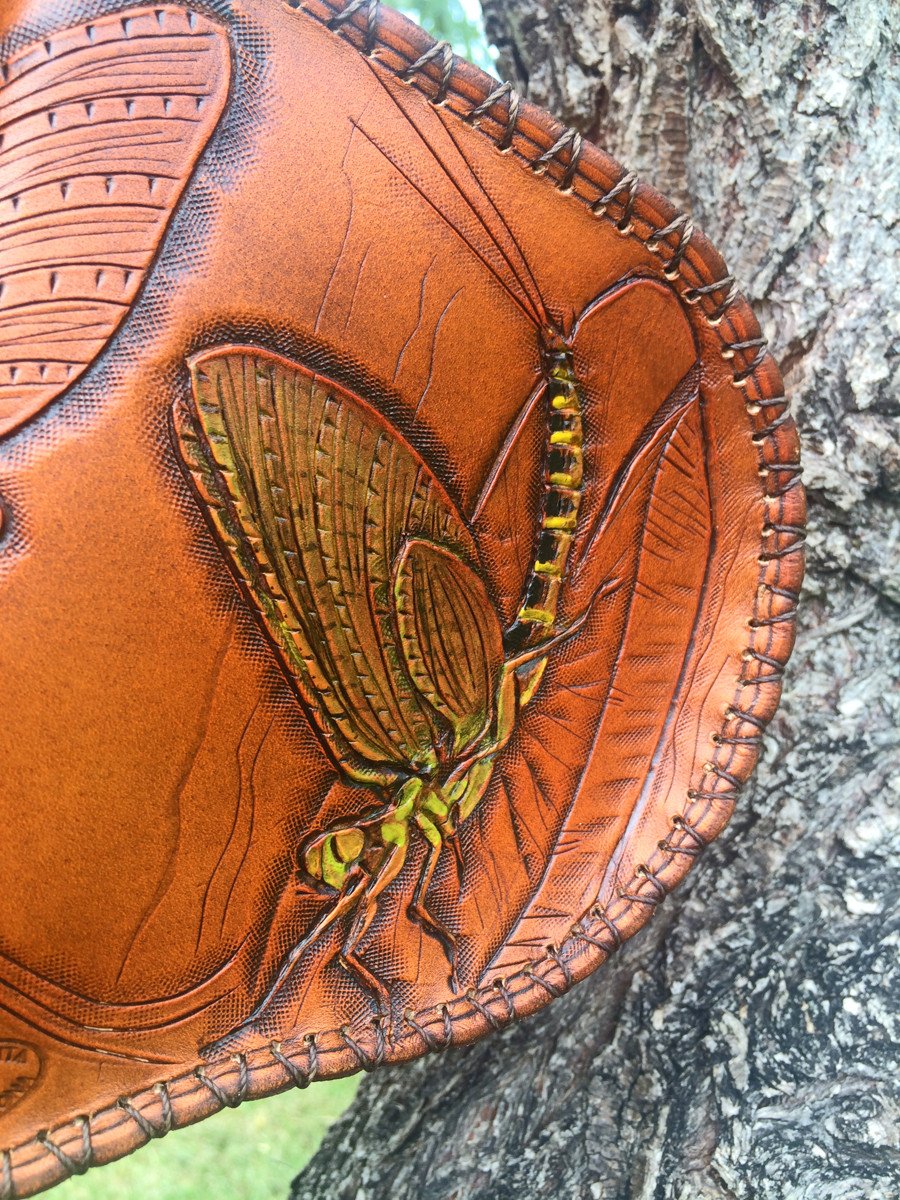 Annie Margarita Leather Combination Rod & Reel Case 