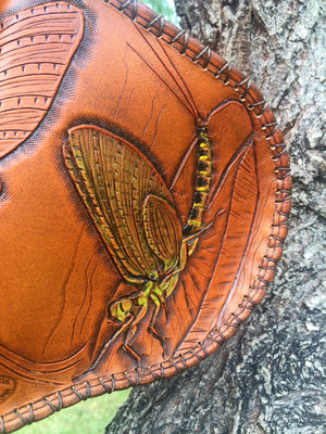 Annie Margarita Leather Combination Rod & Reel Case 