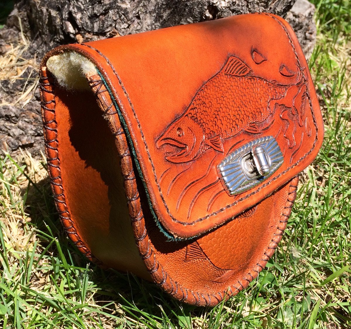 Annie Margarita Leather Reel Case - "Quick" 