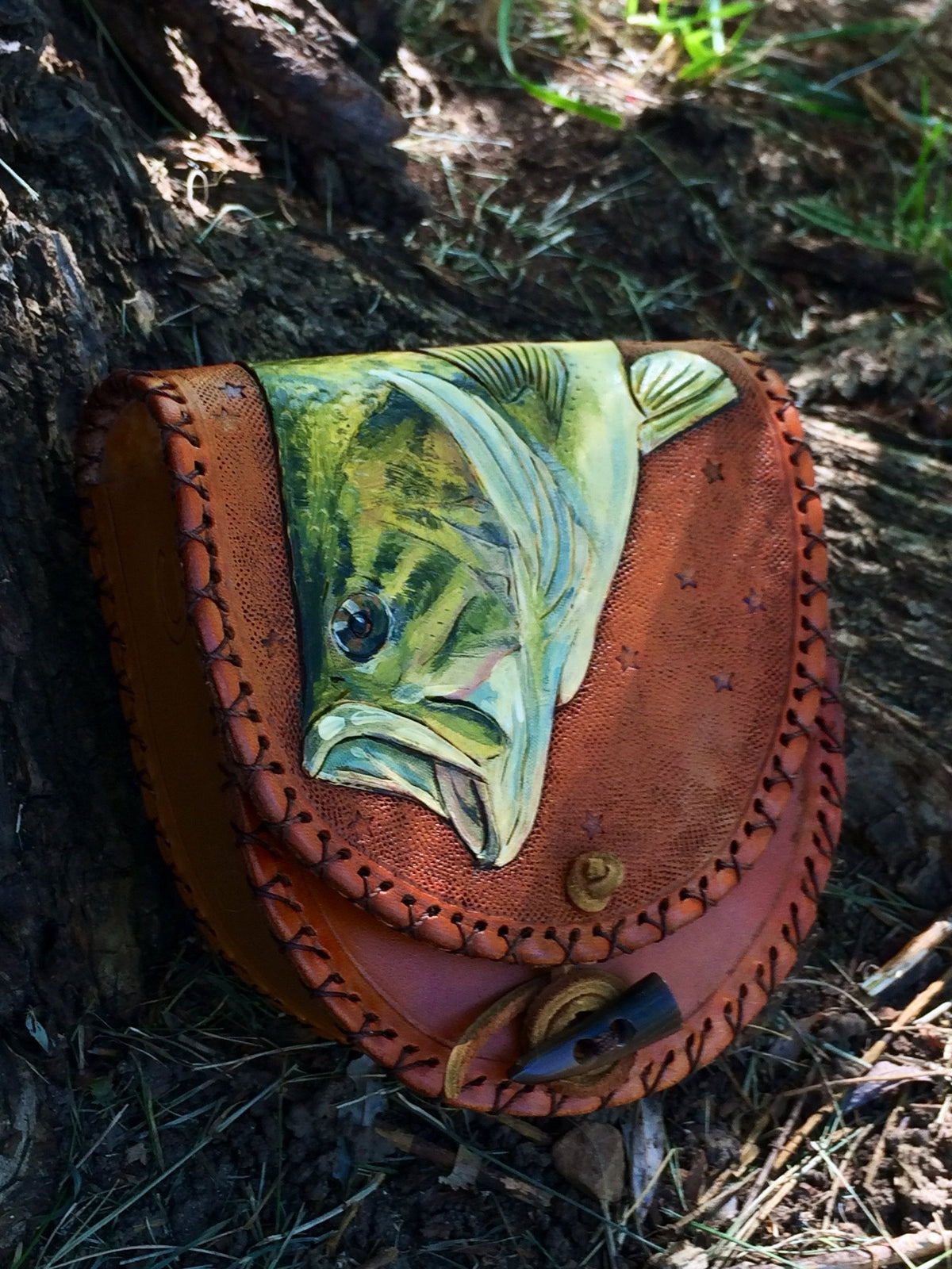 Annie Margarita Leather Reel Case - "Southern Star"