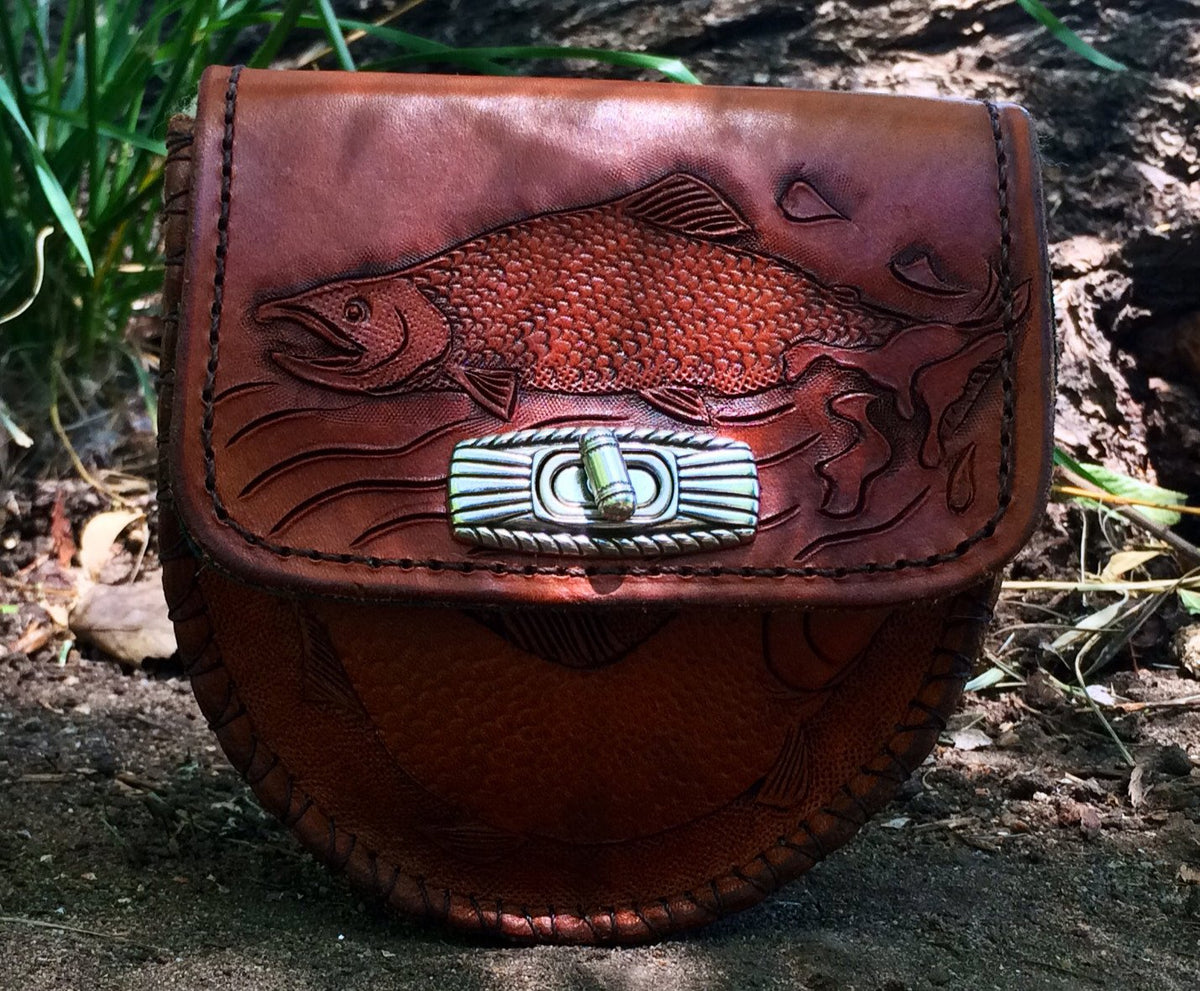 Annie Margarita Leather Reel Case - "Quick" 