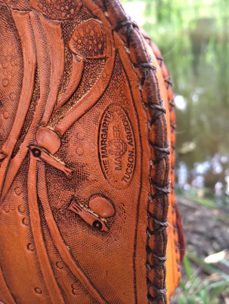 Annie Margarita Leather Backpack-Style Rod & Reel Case - "California Streamin" 