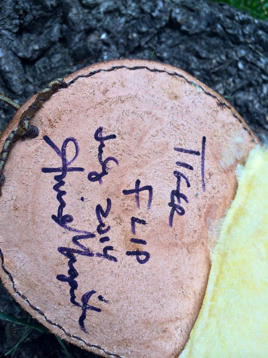 Annie Margarita Leather Reel Case - "Tiger Flip"