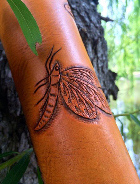 Annie Margarita Leather Backpack-Style Rod & Reel Case - "California Streamin" 