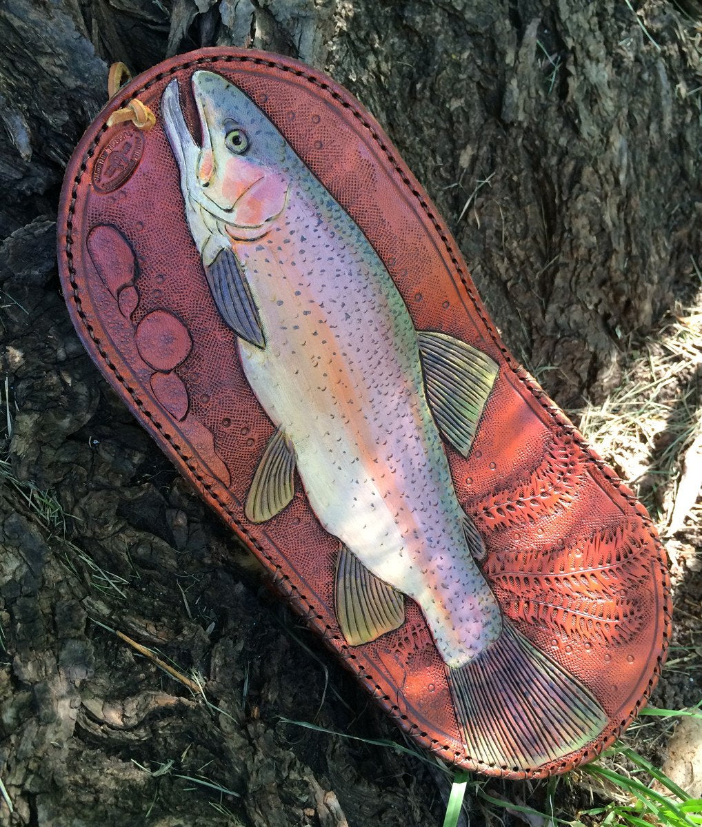 Annie Margarita Leather Reel Case - "Steelie" 