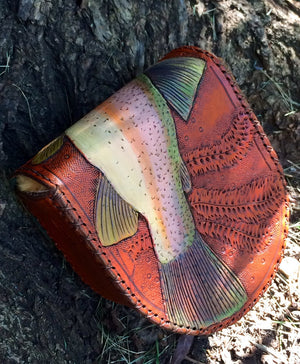 Annie Margarita Leather Reel Case - "Steelie"