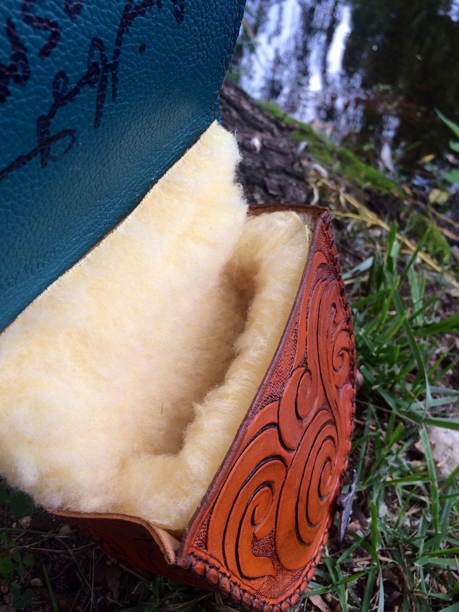 Annie Margarita Leather Reel Case - "Star Spangled Brookie"