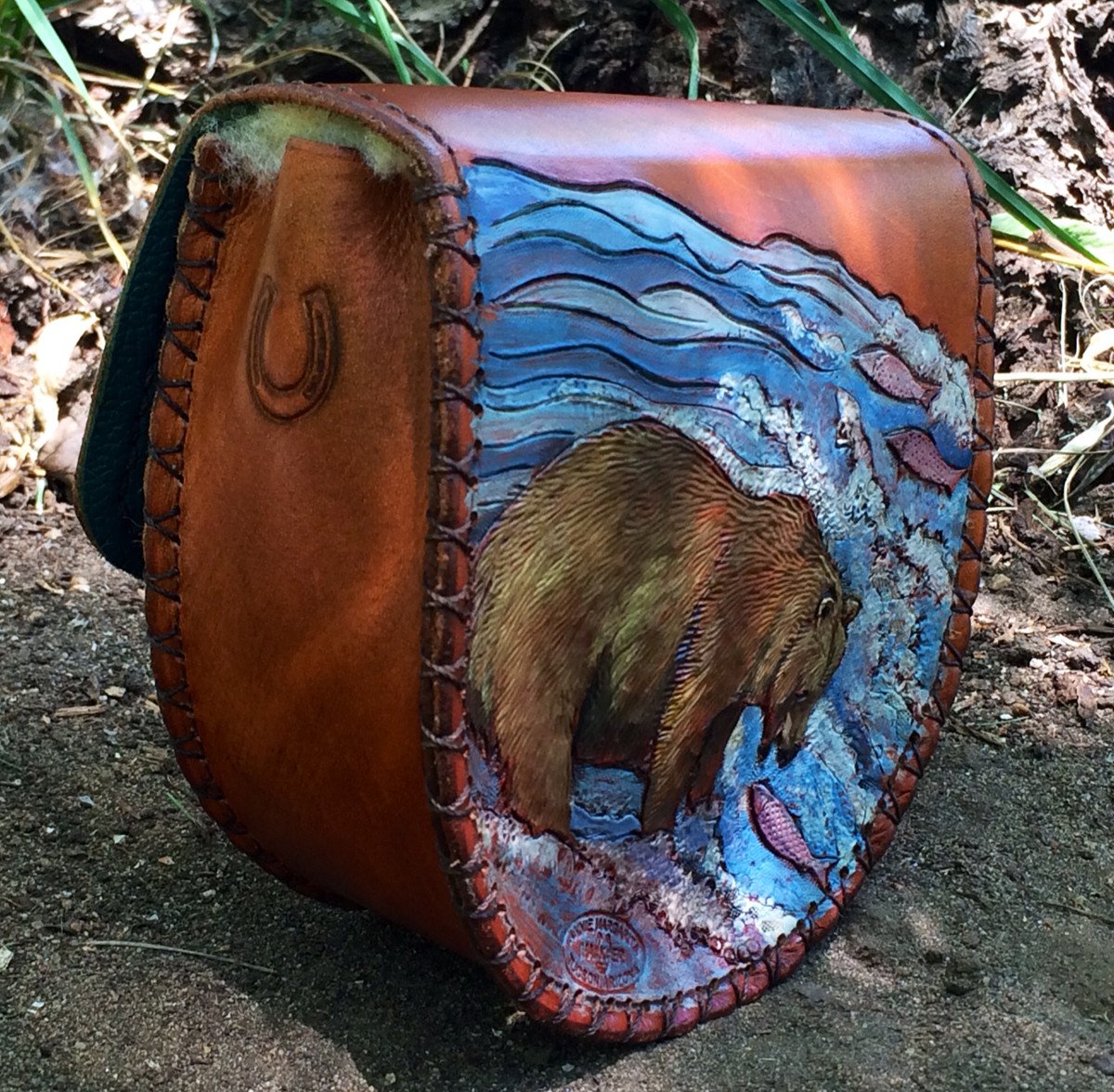 Annie Margarita Leather Reel Case - "Quick" 