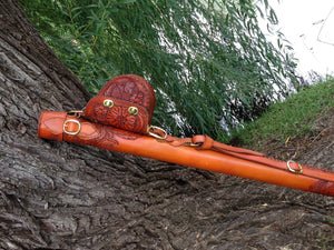 Annie Margarita Leather Backpack-Style Rod & Reel Case