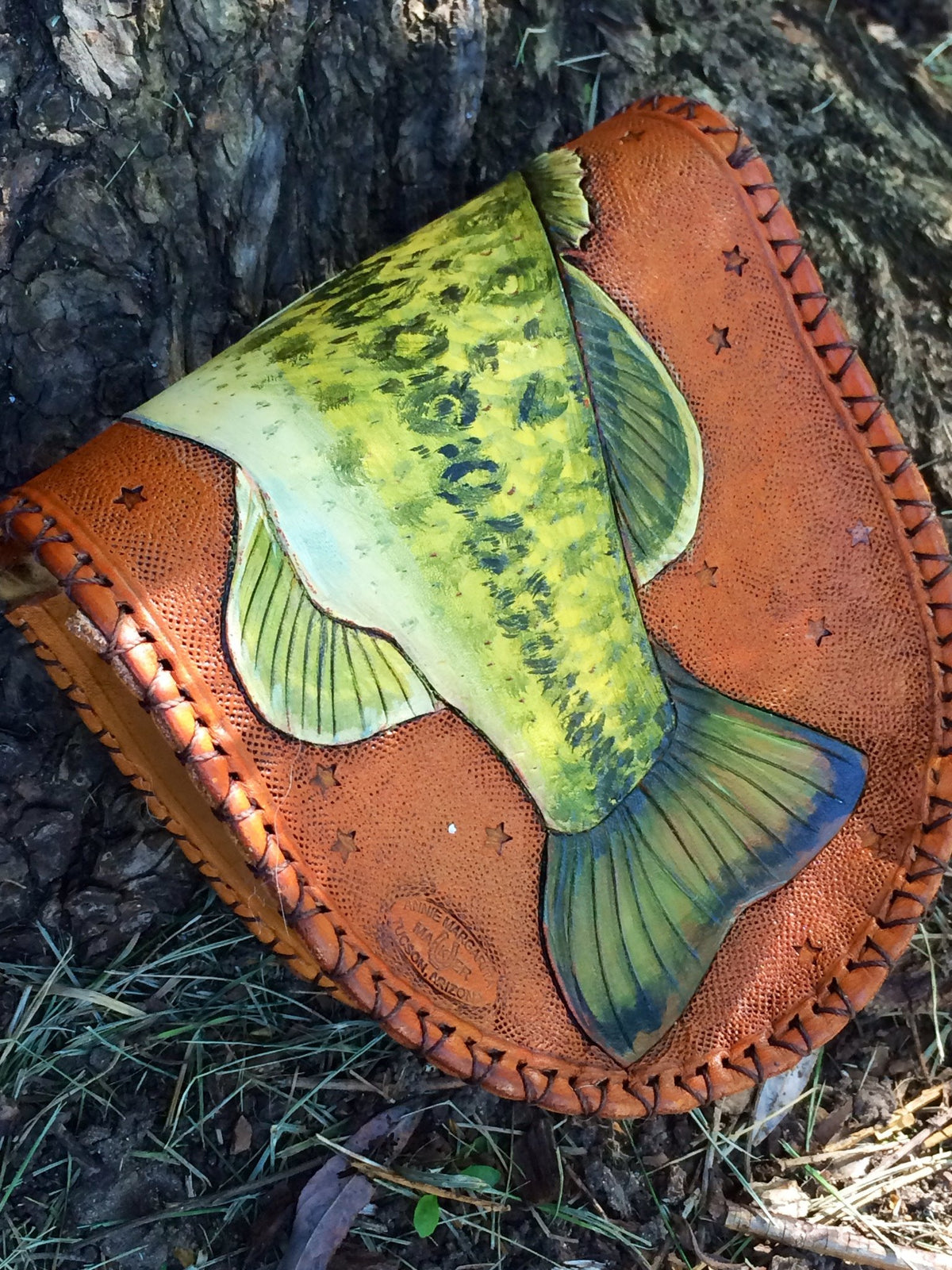 Annie Margarita Leather Reel Case - "Southern Star"