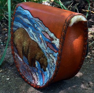 Annie Margarita Leather Reel Case - "Quick"