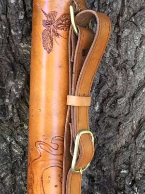 Annie Margarita Leather Rod & Reel Combination Case 