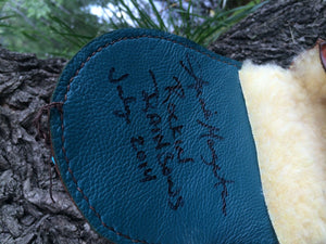 Annie Margarita Leather Reel Case - "Rockin' Rainbows" 