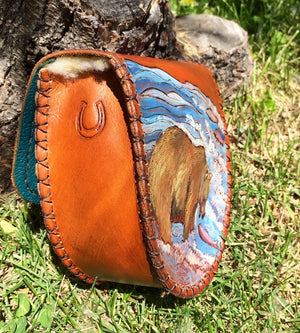 Annie Margarita Leather Reel Case - "Quick"