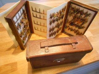 Richard Wheatley Salmon Fly Box - a RARE antique